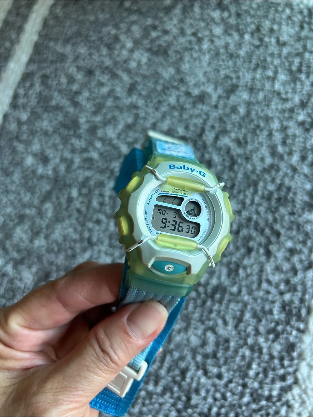 Vintage Casio Baby-G BGX-130       G-LIDE Digital Surf Watch - New Battery